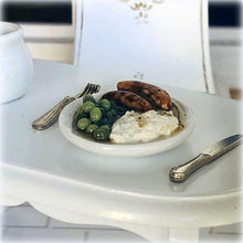 Bangers and Mash with Peas - Miniature