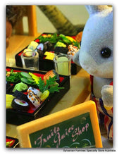 Sylvanian Families beach party summer scene sushi box