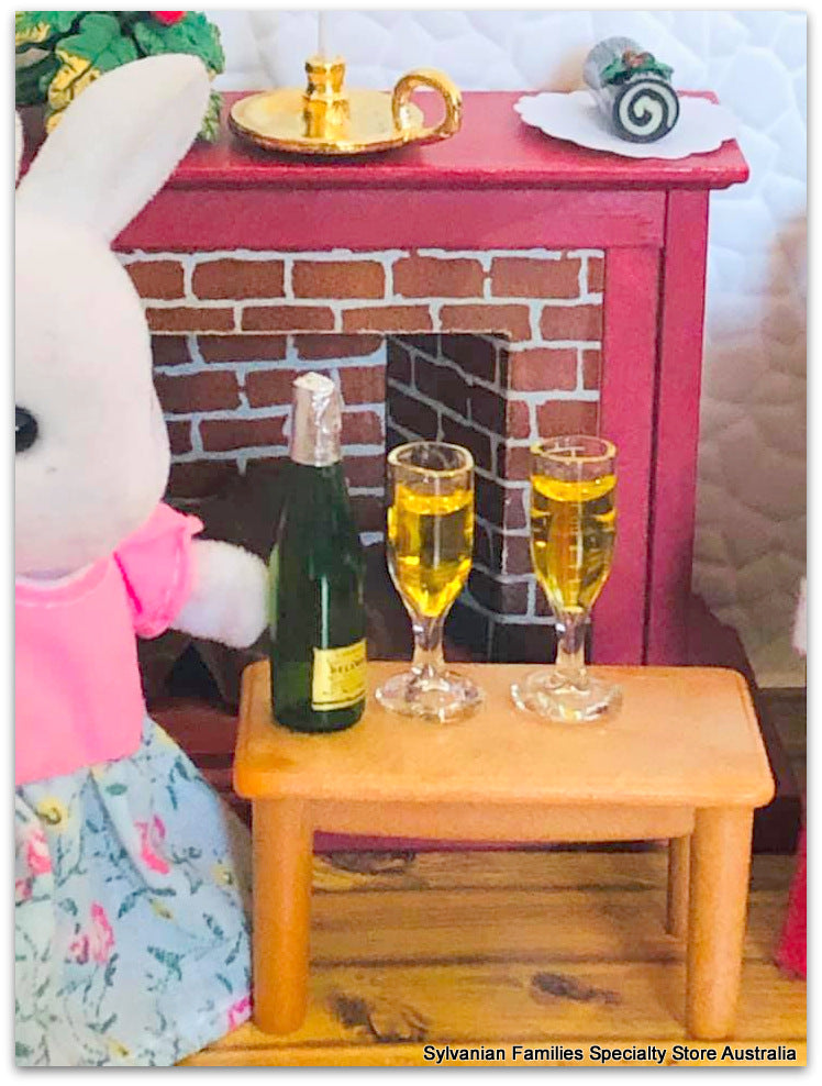 Champagne and 2 Flutes - miniature