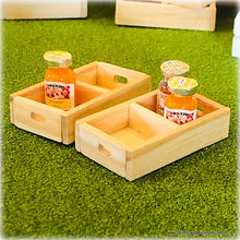 Wooden Soda Crates pair Dollhouse miniature