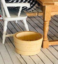 Dollhouse farmhouse wooden tub