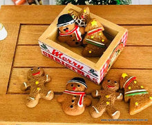 Dollhouse Christmas Gingerbread decorated crate festive