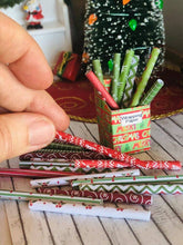 Dollhouse miniature Christmas wrapping paper