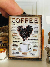 Miniature Dollhouse Coffee Sign