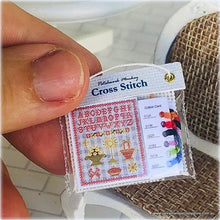 Dollshouse Cross Stitch Sampler - Alphabet - For Display only -  Miniature