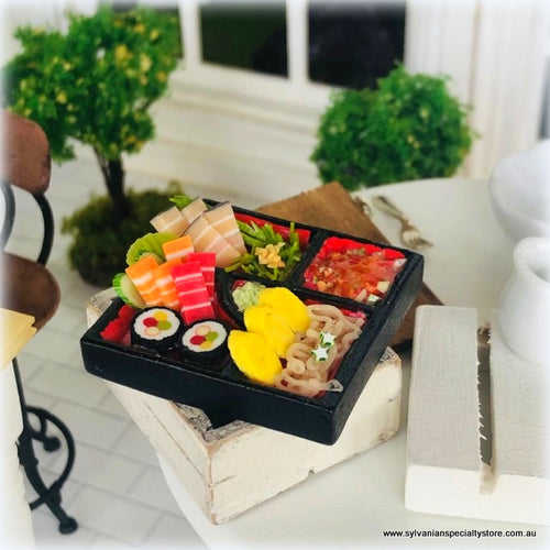 Dollhouse Miniature Japanese Bento food set