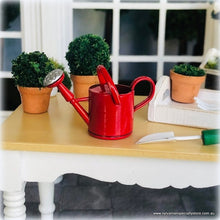 Red Watering Can - Metal - Miniature