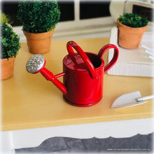 Red Watering Can - Metal - Miniature