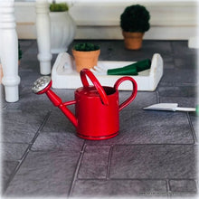 Red Watering Can - Metal - Miniature