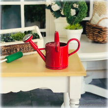 Red Watering Can - Metal - Miniature