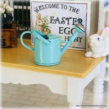 Blue Watering Can - Metal - Miniature