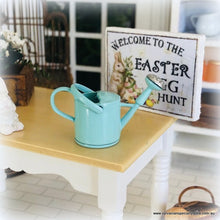 Blue Watering Can - Metal - Miniature