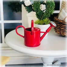 Red Watering Can - Metal - Miniature