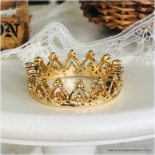 Dollhouse miniature coronation crown gold royal