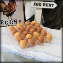 Dollhouse miniature eggs market day kitchen pantry hens