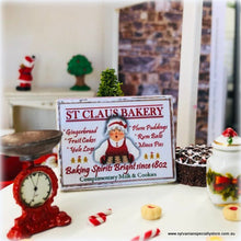 Sign - Claus Bakery - 4 cm - Miniature