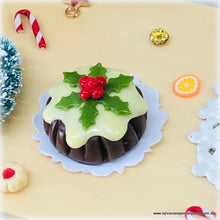Dollhouse miniature christmas plum pudding
