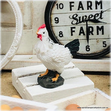 Dollhouse Miniature hen figurine farmhouse rustic