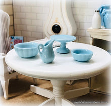 Cake Plate, Jug and Baking Bowls - Set of 4 - Blue