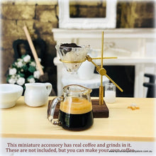 Coffee Brewing Kit - Glass - 4.5 cm high - Miniature - Can make real miniature coffee!