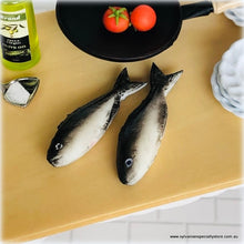 Dollhouse miniature pair fish barrel fish market