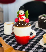 Dollhouse miniature christmas table set