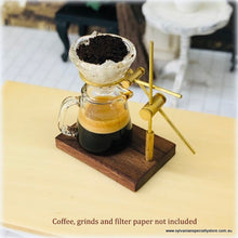 Coffee Brewing Kit - Glass - 4.5 cm high - Miniature - Can make real miniature coffee!