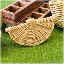 Dollhouse miniature cane rattan fan