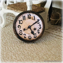 Dollhouse miniature rustic french provincial clock