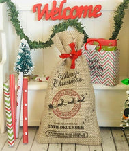 Dollhouse miniature Christmas scene Santa's Sack