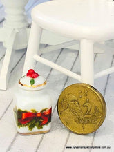 Christmas Cookie Jar - Red Bow - 2.5 cm-  Miniature