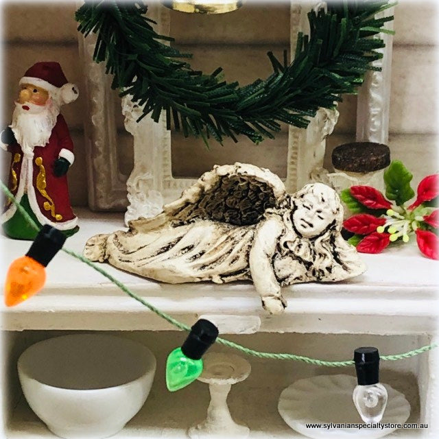 Dollhouse Miniature Angel Cherub Shelf Sitter ornament