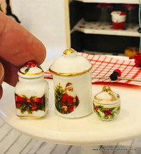 Christmas Jars - Set of 3 -  Miniature