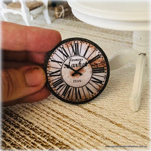 Large Rustic Farmhouse Style Clock - Style 1 - Miniature