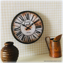 Large Rustic Farmhouse Style Clock - Style 1 - Miniature