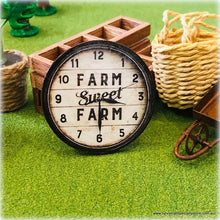 Dollhouse mini farm sweet farm clock