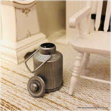 Dollhouse miniature farmhouse milk churn metal