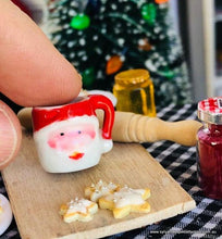 Dollhouse miniature Santa Mug accessory Christmas