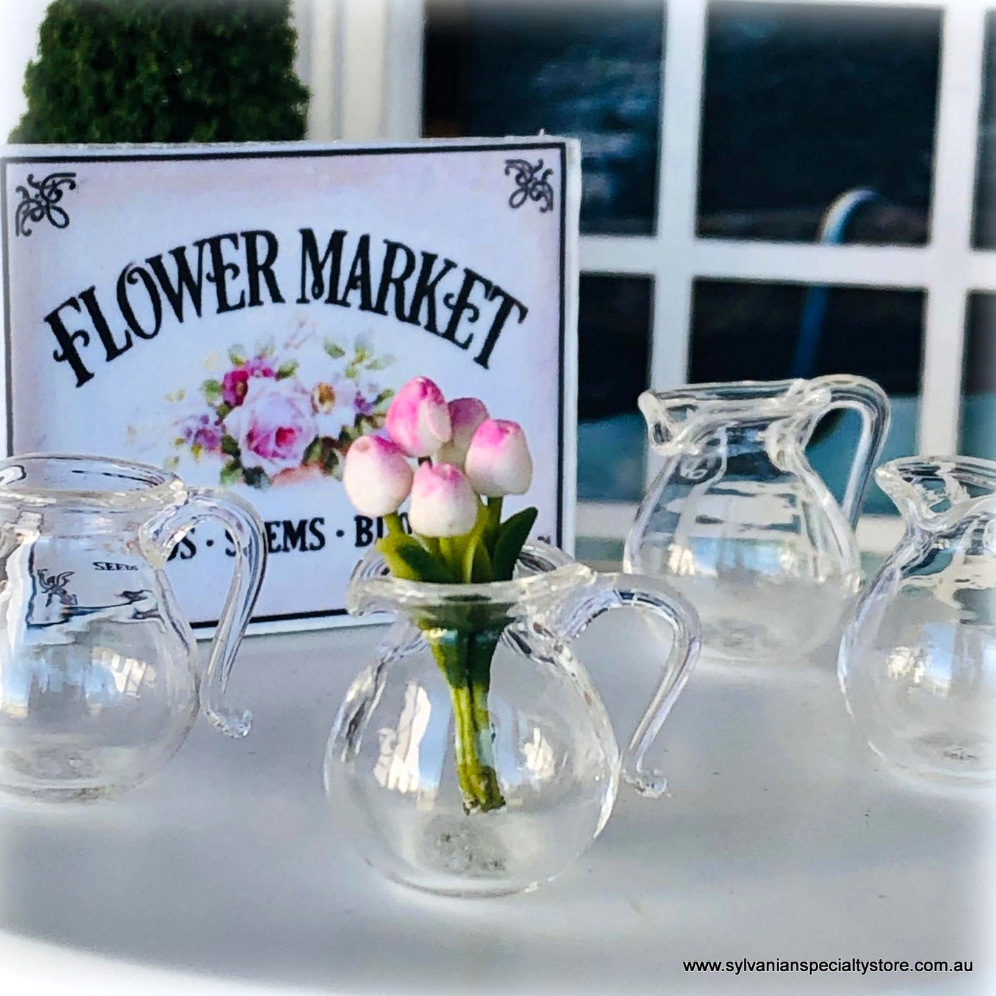 Sign - Flower Market - Miniature