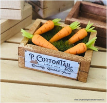 P Cottontail Crate of Carrots  - Miniature