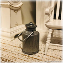 Dollhouse miniature farmhouse milk churn metal