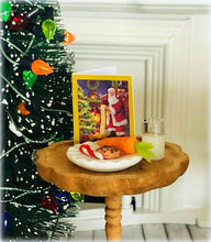 Dollhouse miniature Cookie plate for Santa Christmas Eve