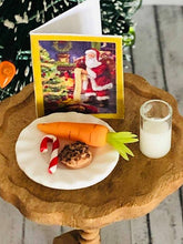 Dollhouse miniature Cookie plate for Santa Christmas Eve