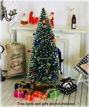 Dollhouse miniature Christmas tree