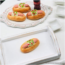 Dollhouse miniature food savoury buns bakery