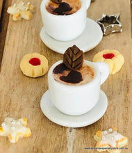 Dollhouse miniature Cup of Coffee Barista  cafe