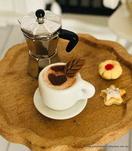 Dollhouse miniature Cup of Coffee Barista  cafe