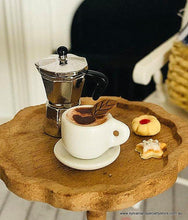 Dollhouse miniature Cup of Coffee Barista  cafe