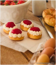 Dollhouse miniature jam tarts food accessories baking day