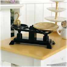 Dollhouse Black Gold scales vintage style